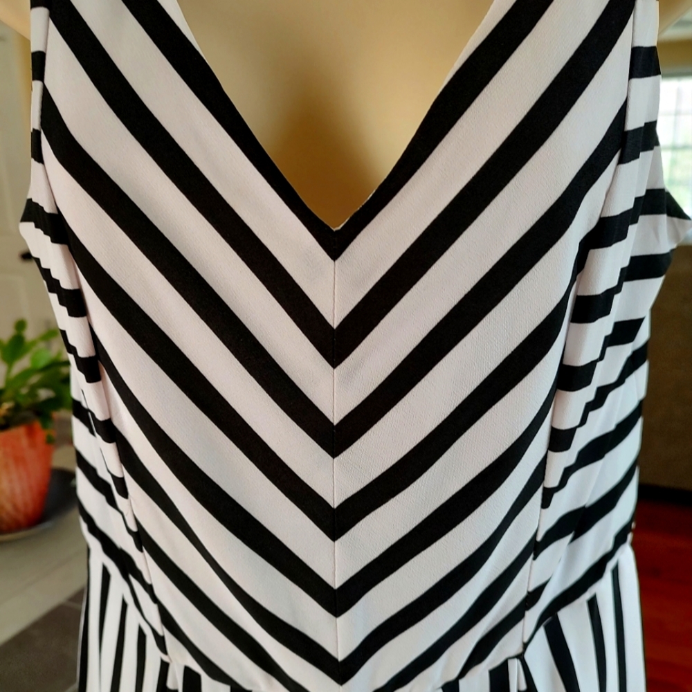 Beautiful With Black Stripe  Dress by Alfani